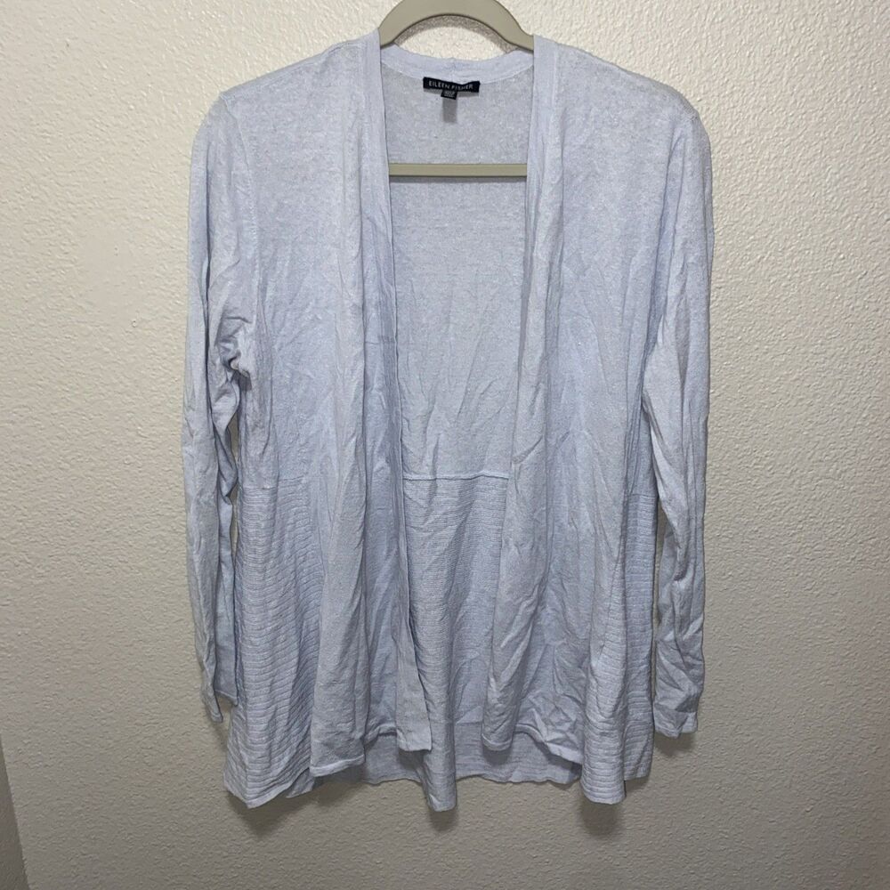 Eileen Fisher Women’s Italian Yarn Cardigan Size M Blue